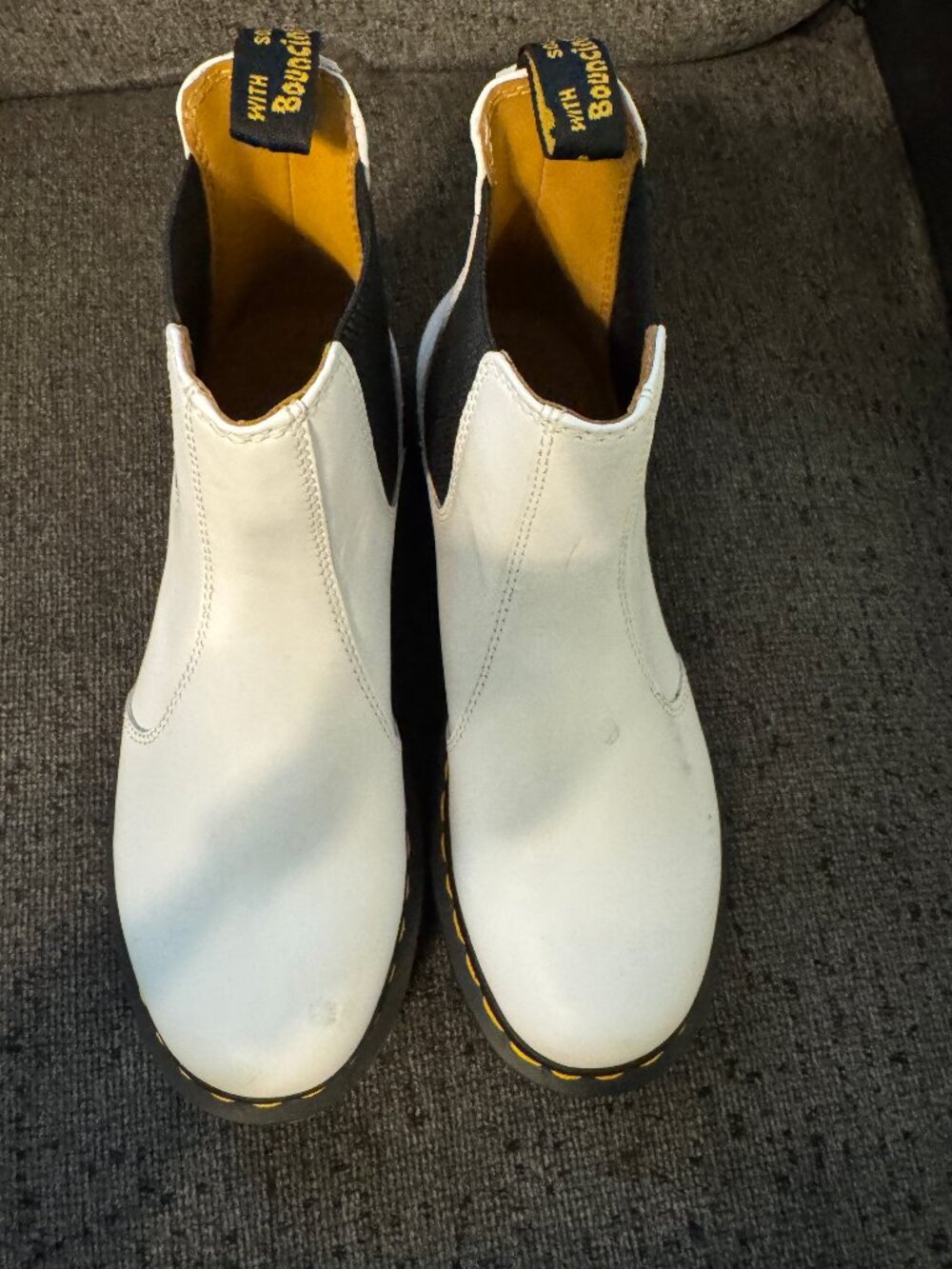 Women's Doc Martens White Boots size 10